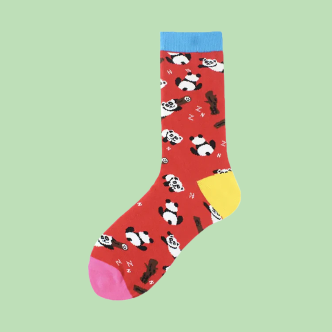 גרביים מעוצבים דוני פנדה אדום - נשים
