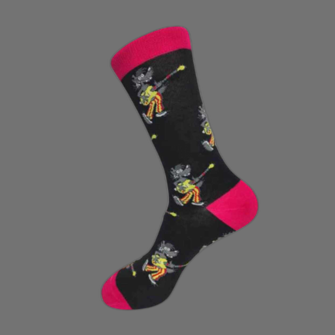 גרביים מעוצבים הזאב עם גיטרה NU POGODI