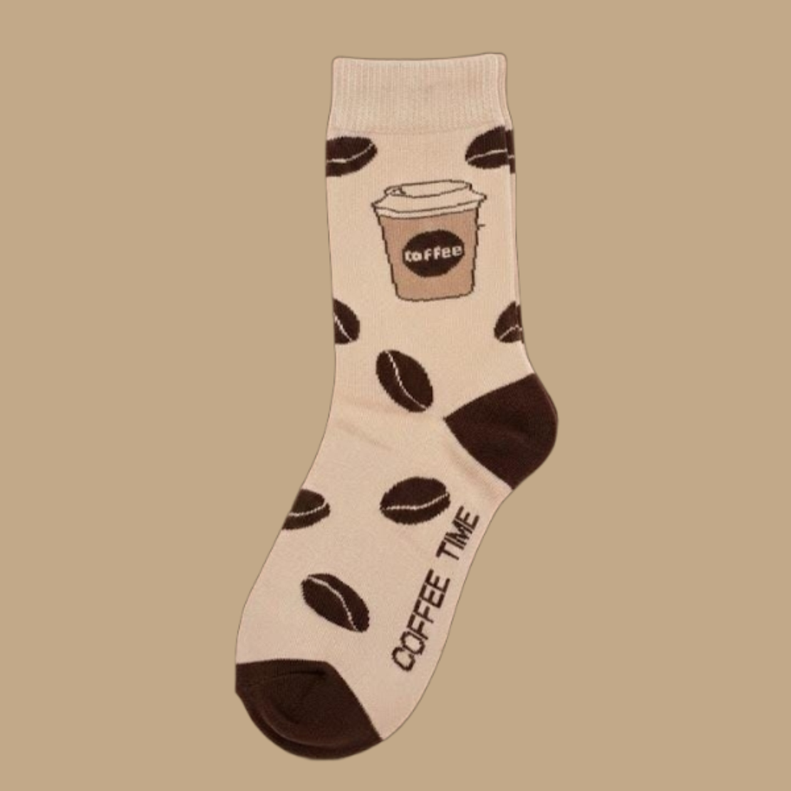 גרביים מעוצבים קפה - נשים