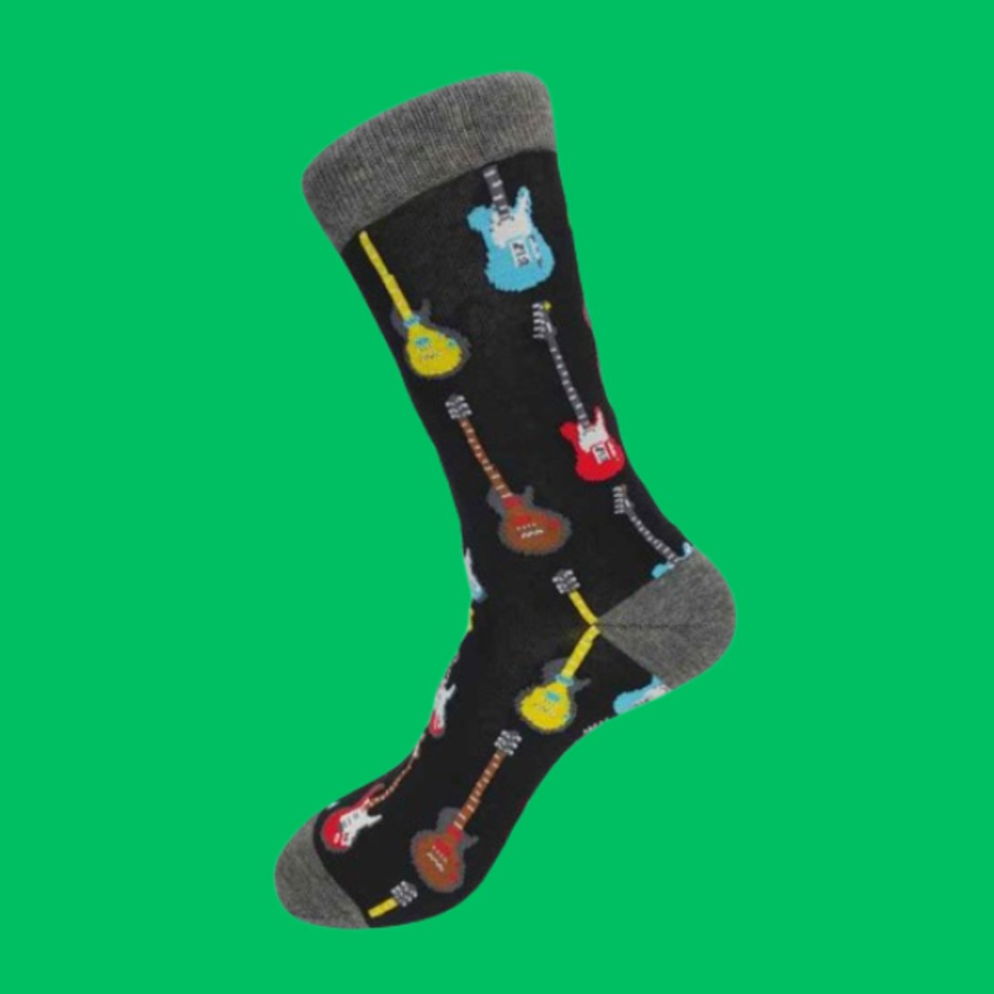 גרביים מעוצבים גיטרה חשמלית