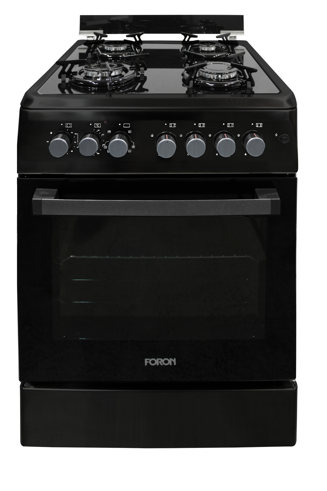 תנור משולב כיריים גז זכוכית FORON 6060GB
