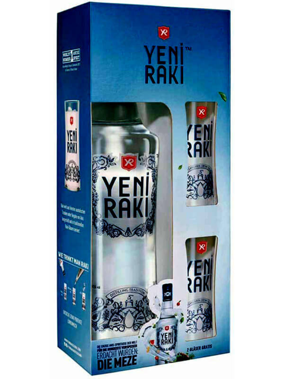 ייני ראקי מארז עם 2 צ'ייסרים