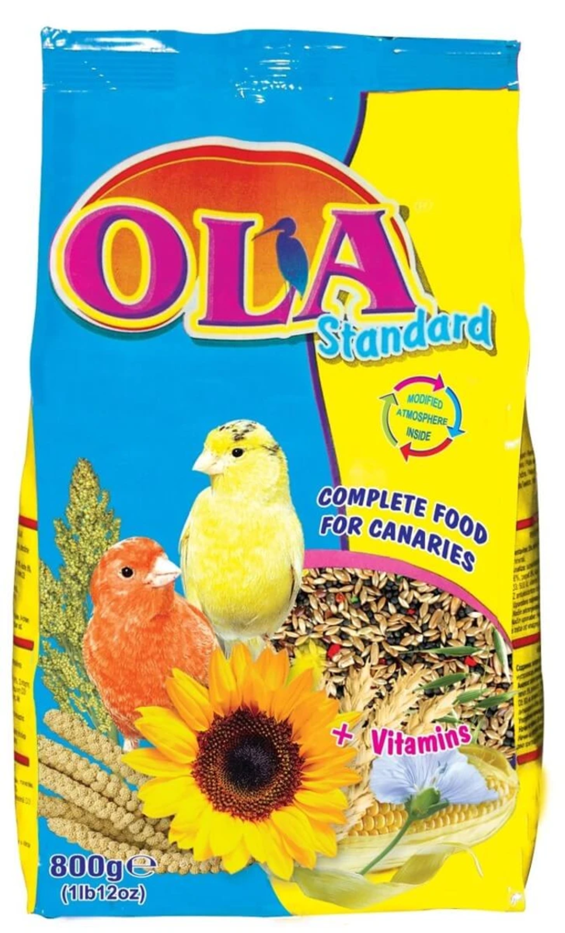 אולה מזון מלא לקנריות 800 גרם OLA