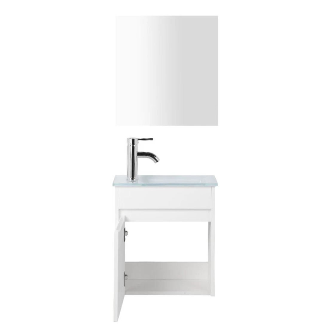 ארון אמבטיה תלוי גולן 25*45 לבן כולל מראה