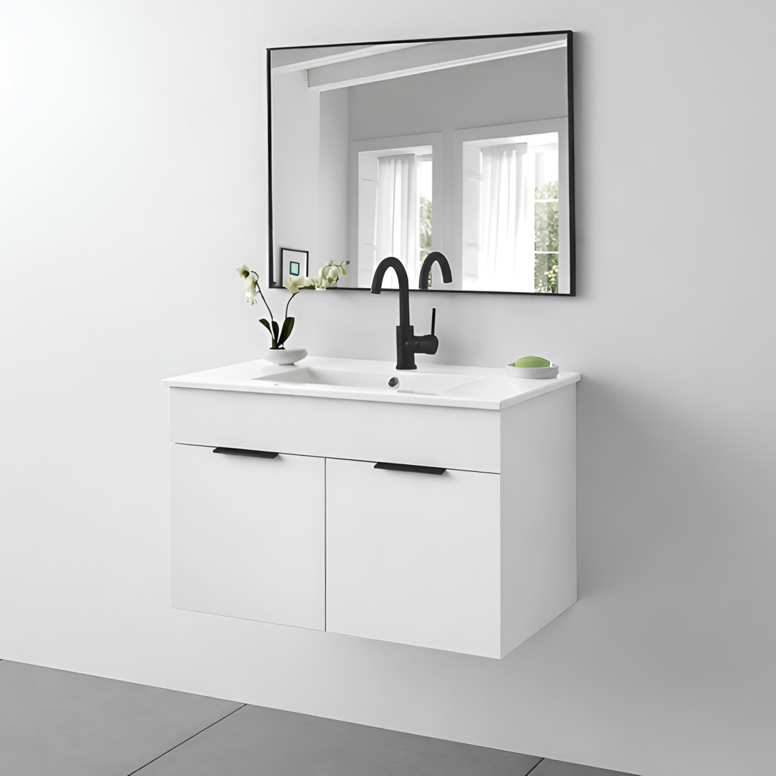 ארון אמבטיה תלוי דגם רוני לבן