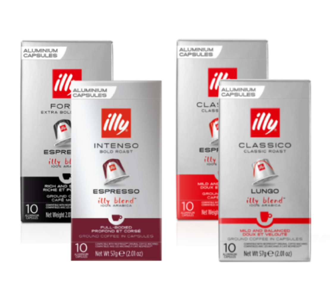 מבצע מיקס בנדל 50 קפסולות קפה illy סוג הקלייה - לפי בחירה