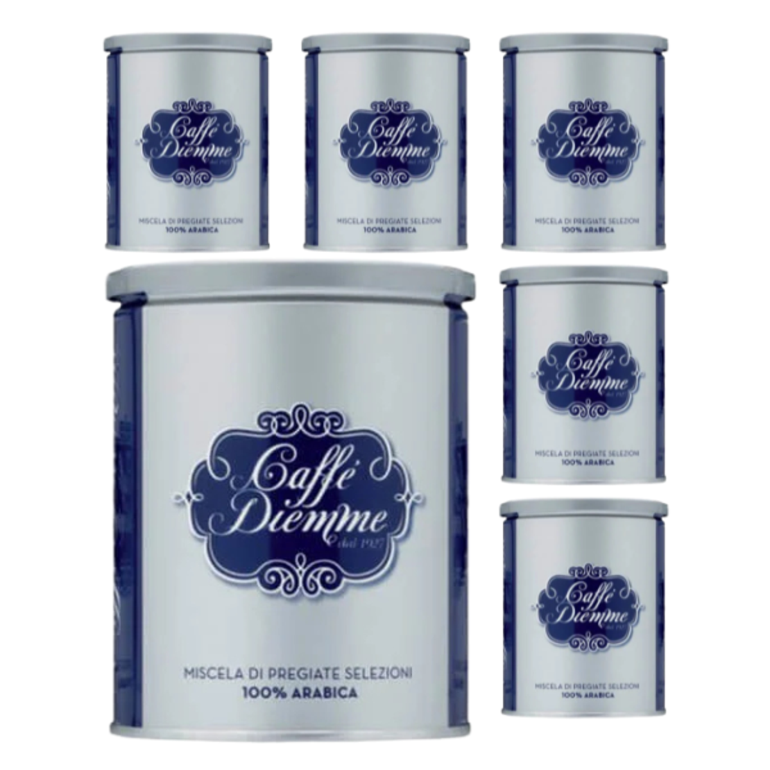 מבצע 6 יח' 250 גר' קפה טחון למקינטה של Diemme קלייה בינונית