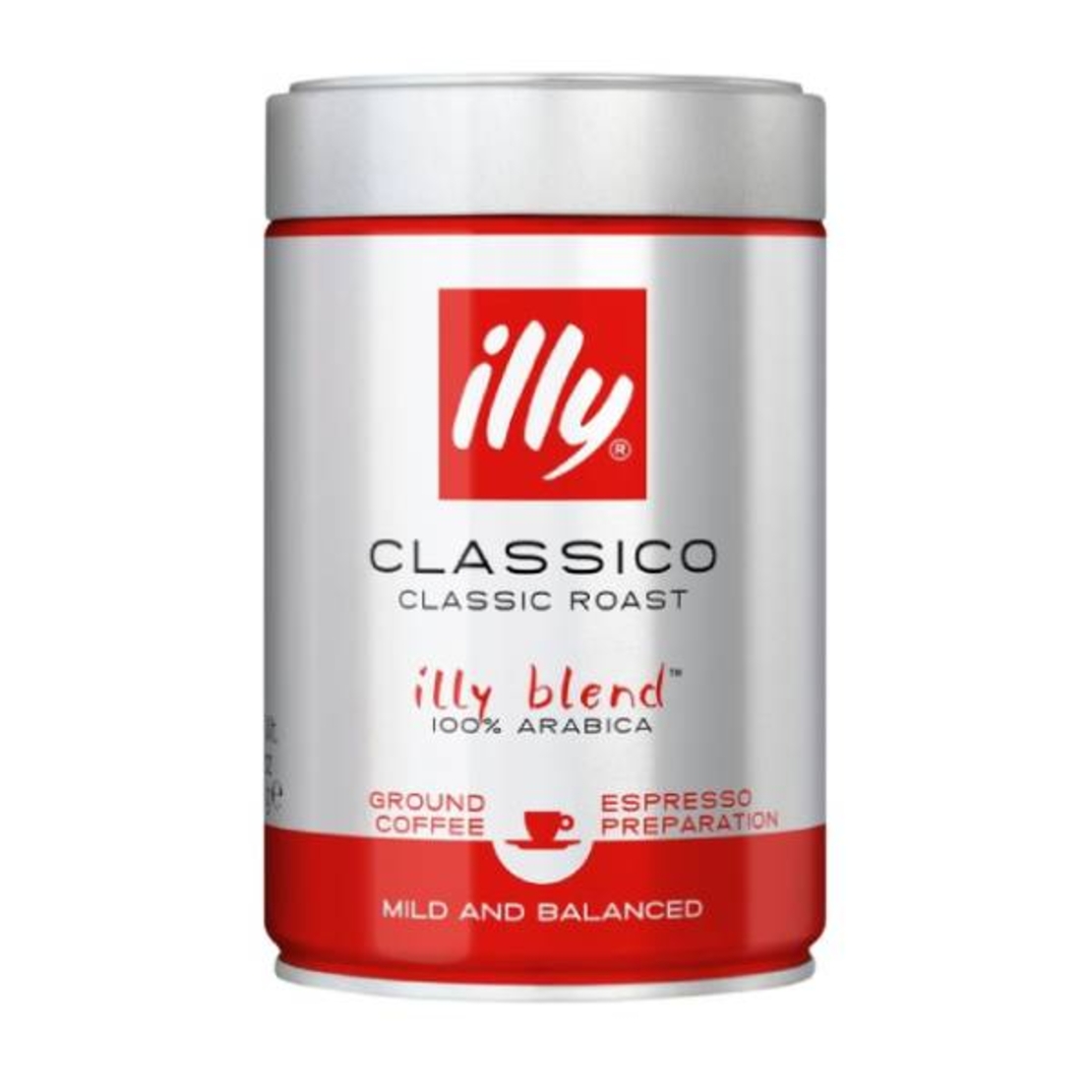 קפה טחון illy 250 גר' קלייה בינונית קלאסי