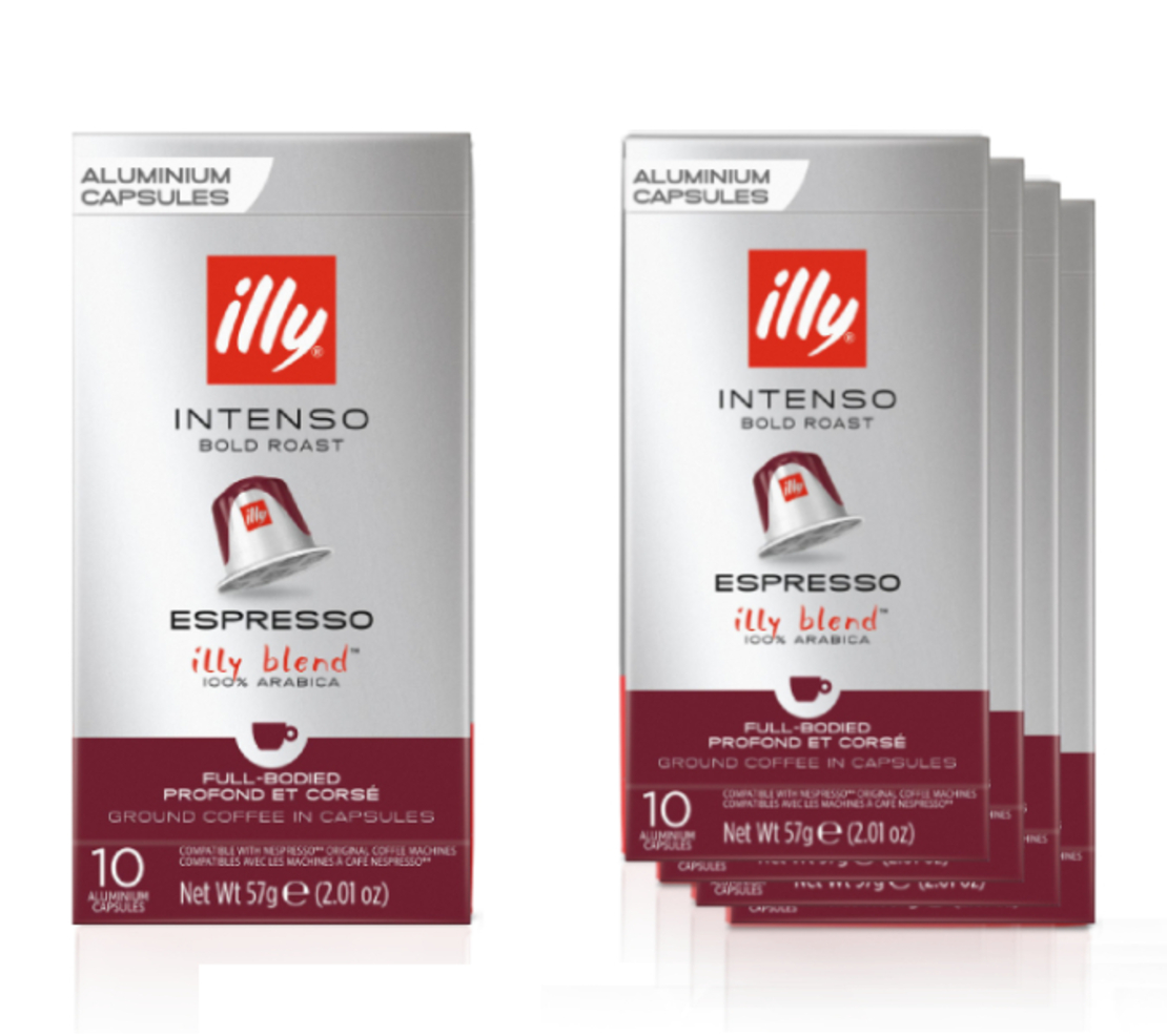 מבצע 50 קפסולות קפה illy קלייה כהה אינטנסו - illy intenso