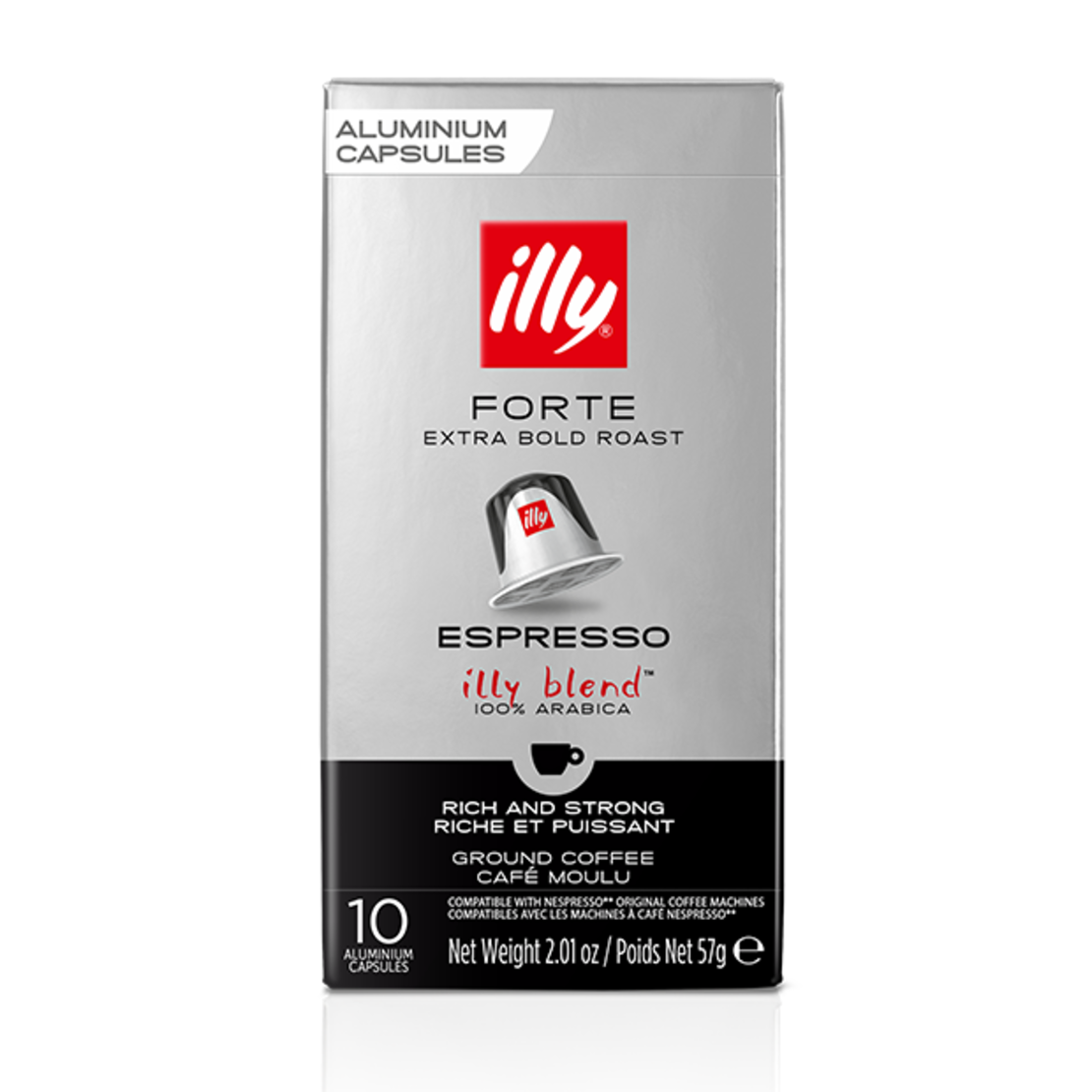 מבצע 50 קפסולות קפה illy קלייה כהה מאוד פורטה - illy forte