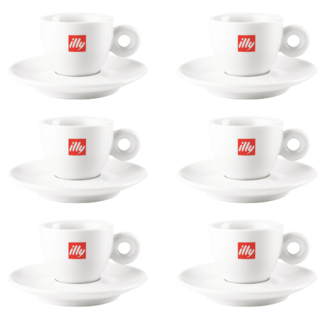 מבצע 6 ספלים illy  קפוצ'ינו