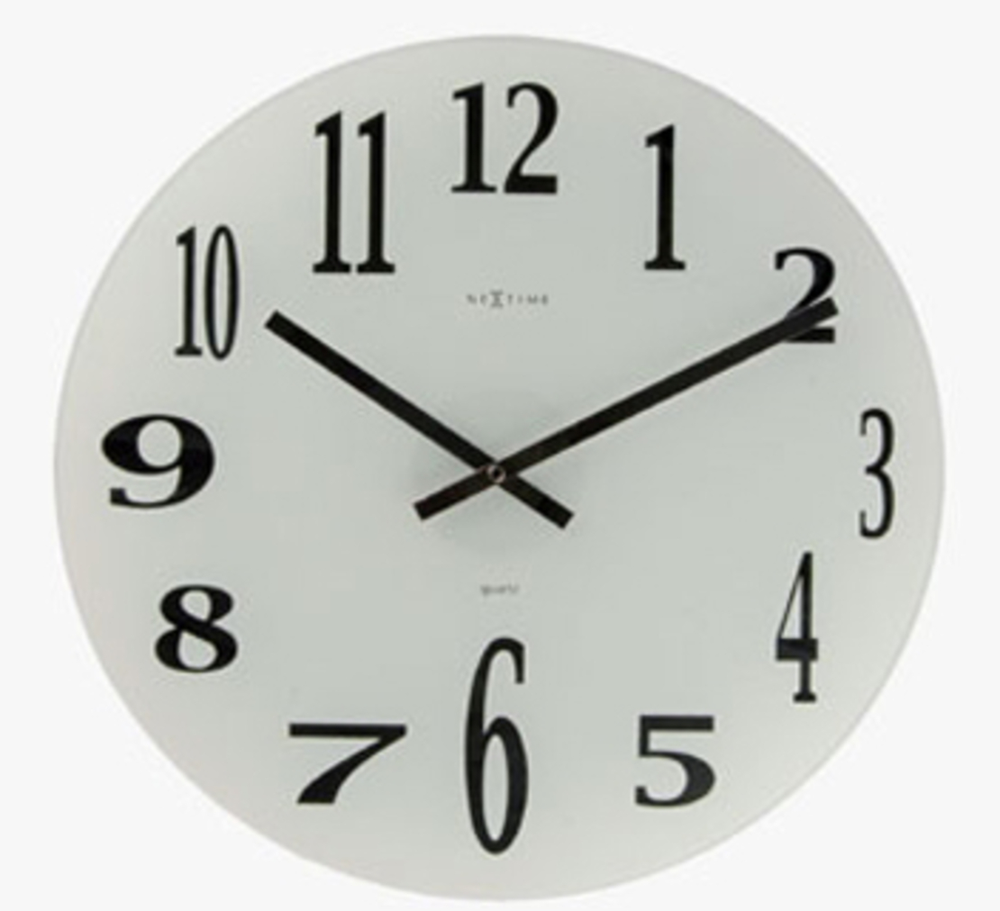 שעון קיר NeXtime דגם שקוף
