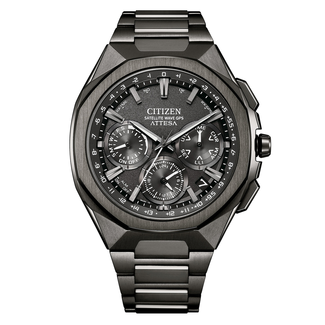 שעון לוויני Attesa שחור טיטניום קרמי דגם CICC410569E