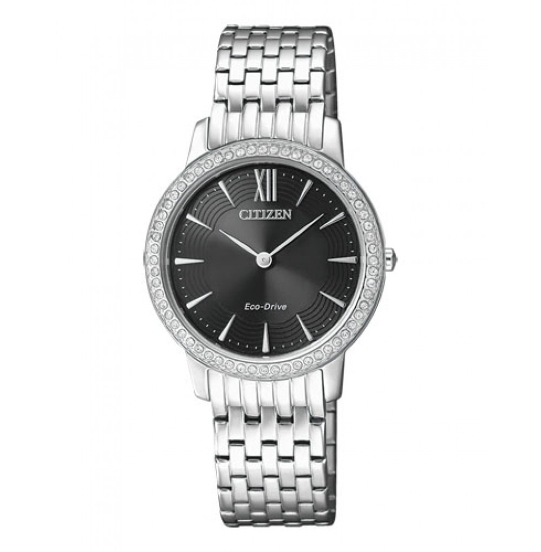 שעון יד סולארי לאישה עם אבני סבורבסקי דגם CIEX148082E