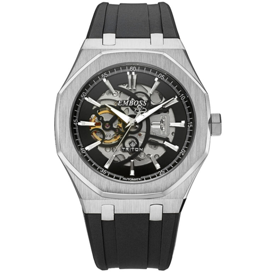 שעון אמבוס טריטון EMBOSS Triton Automat דגם  EMTRMUSSBSB000