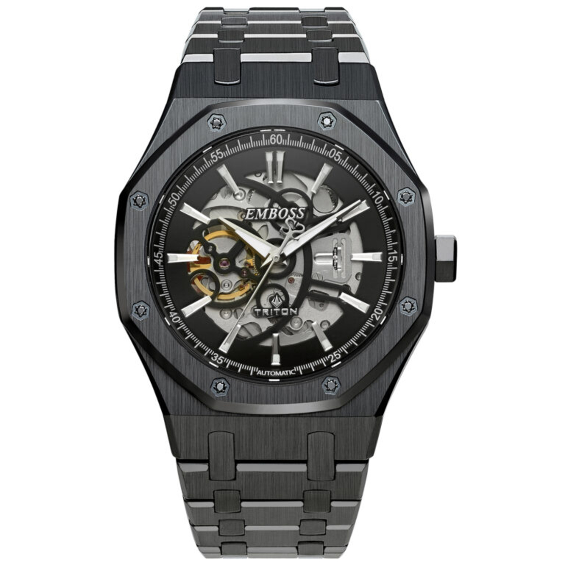 שעון אמבוס טריטון EMBOSS Triton Automat דגם EYTRMUBBBMB008