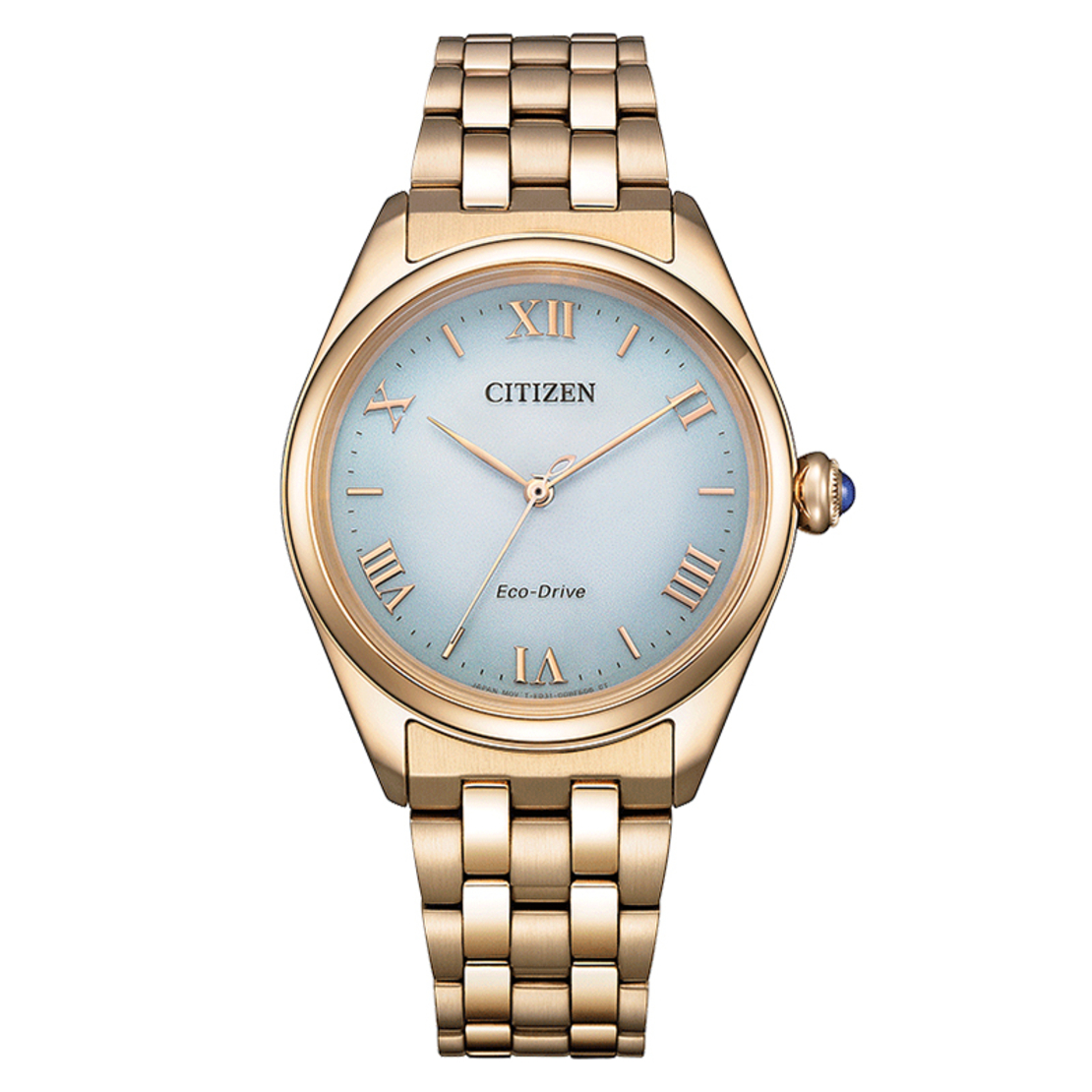 שעון אלגנטי זהב אדום סולארי לאישה דגם CIEM114381X