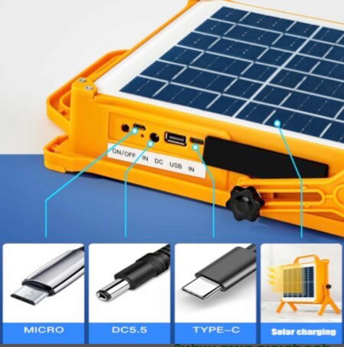 פרוז'קטור סולארי קמפינג נייד 100W