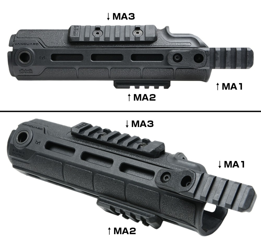 מסילות למתפס FAB M-LOK VANGUARD AR