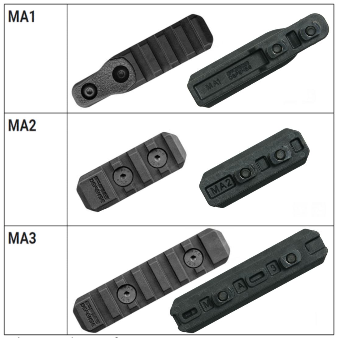 מסילות למתפס FAB M-LOK VANGUARD AR