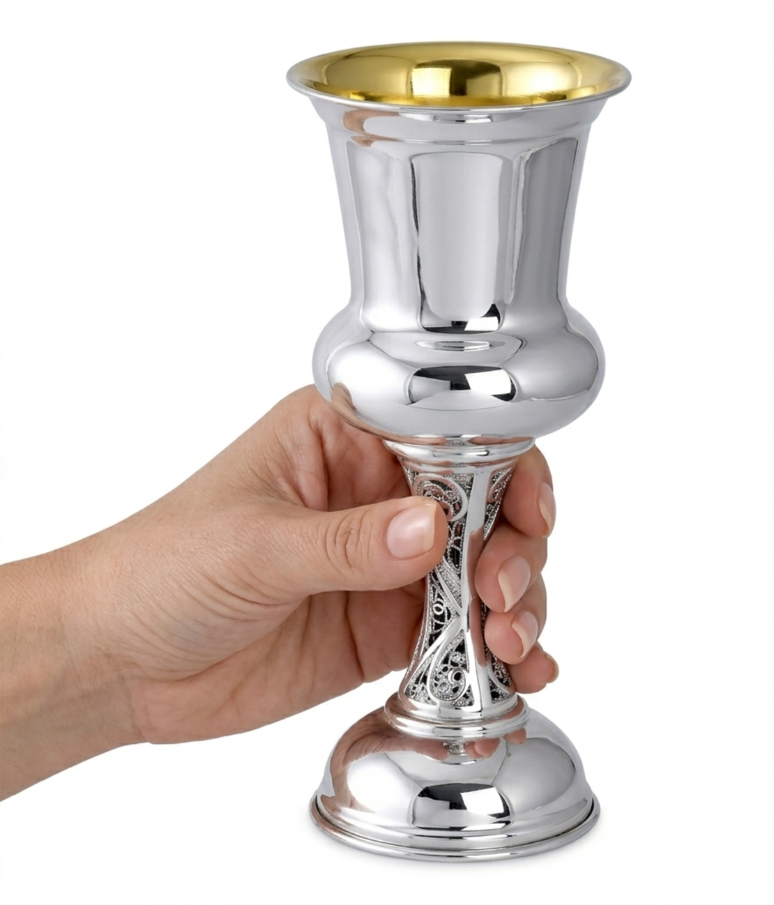 Kiddush Cup Popeye apple pure silver