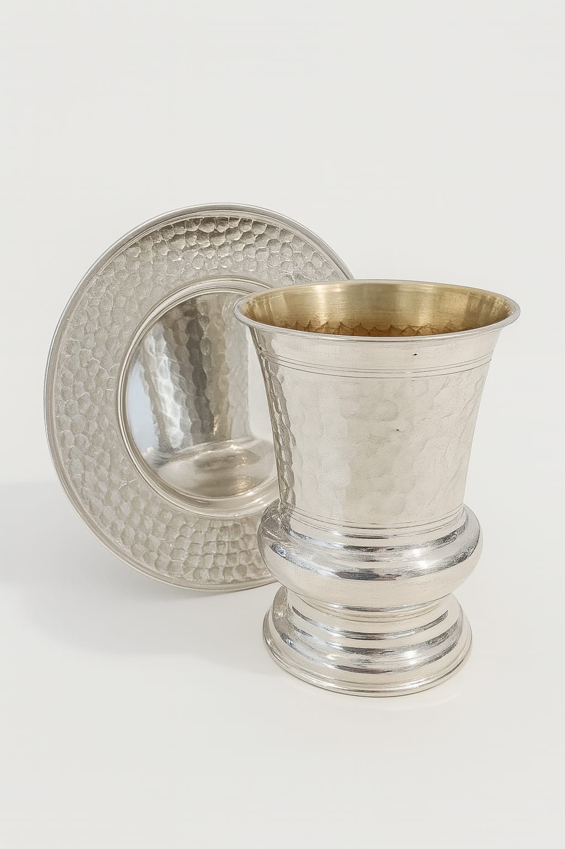 Pure silver Tal Kiddush set
