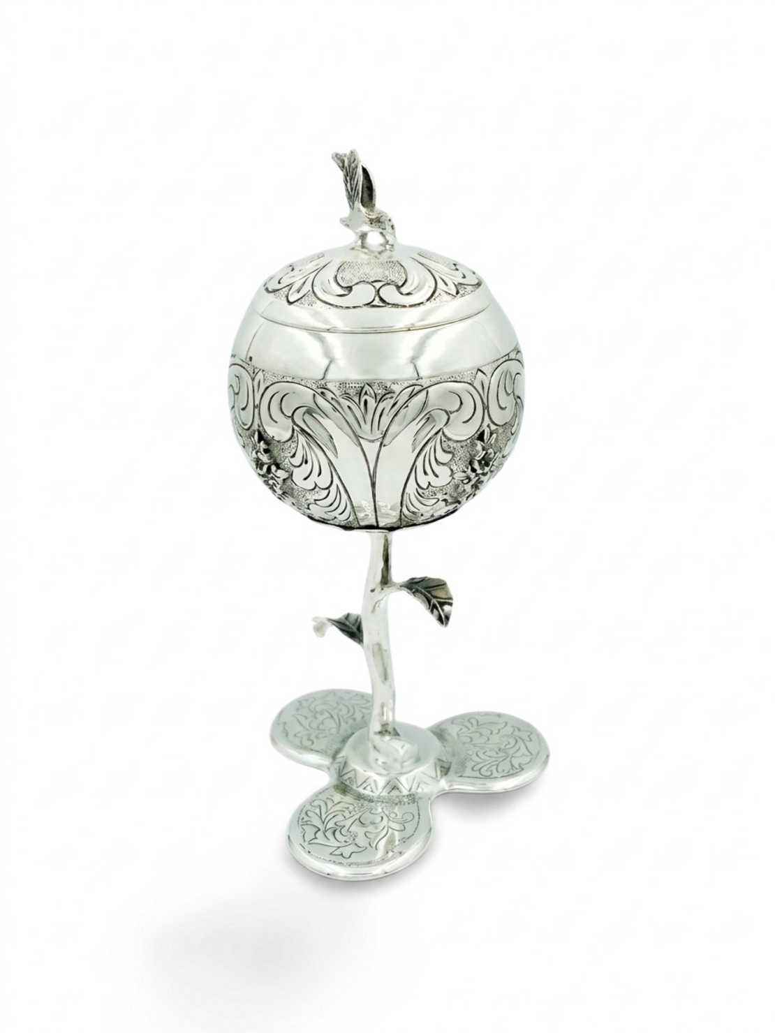 גביע קידוש רוזין מעוטר כסף טהור