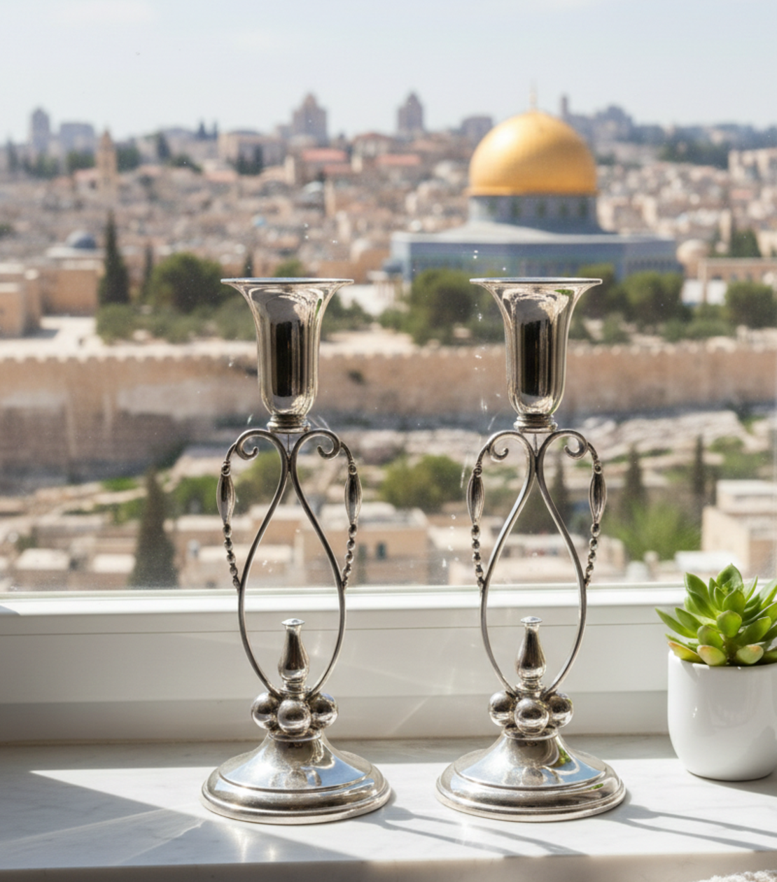 פמוטי אורי כסף טהור