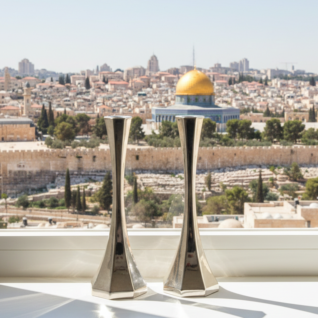 פמוטי קפרזה כסף טהור