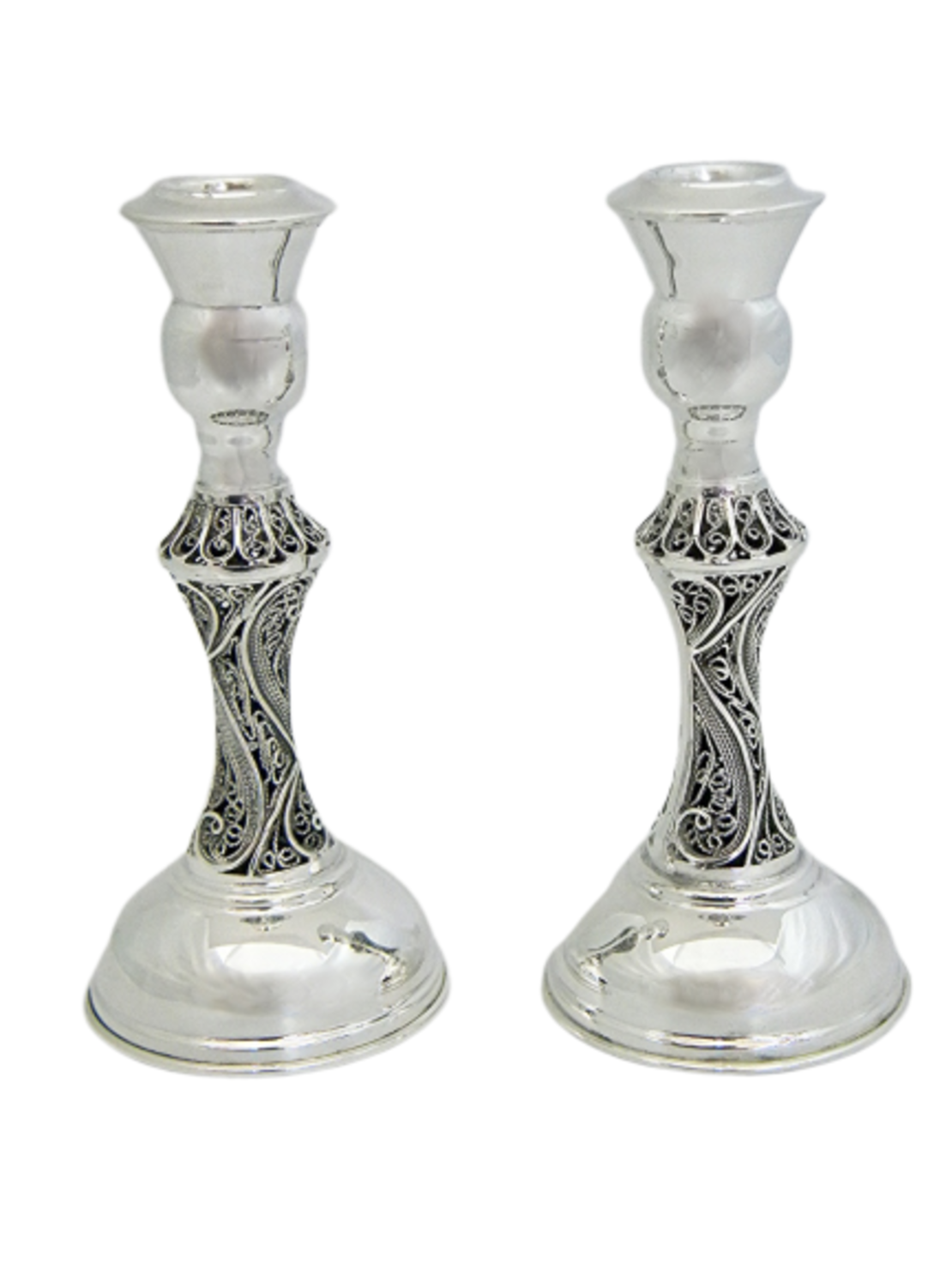pure silver Popeye S candlesticks