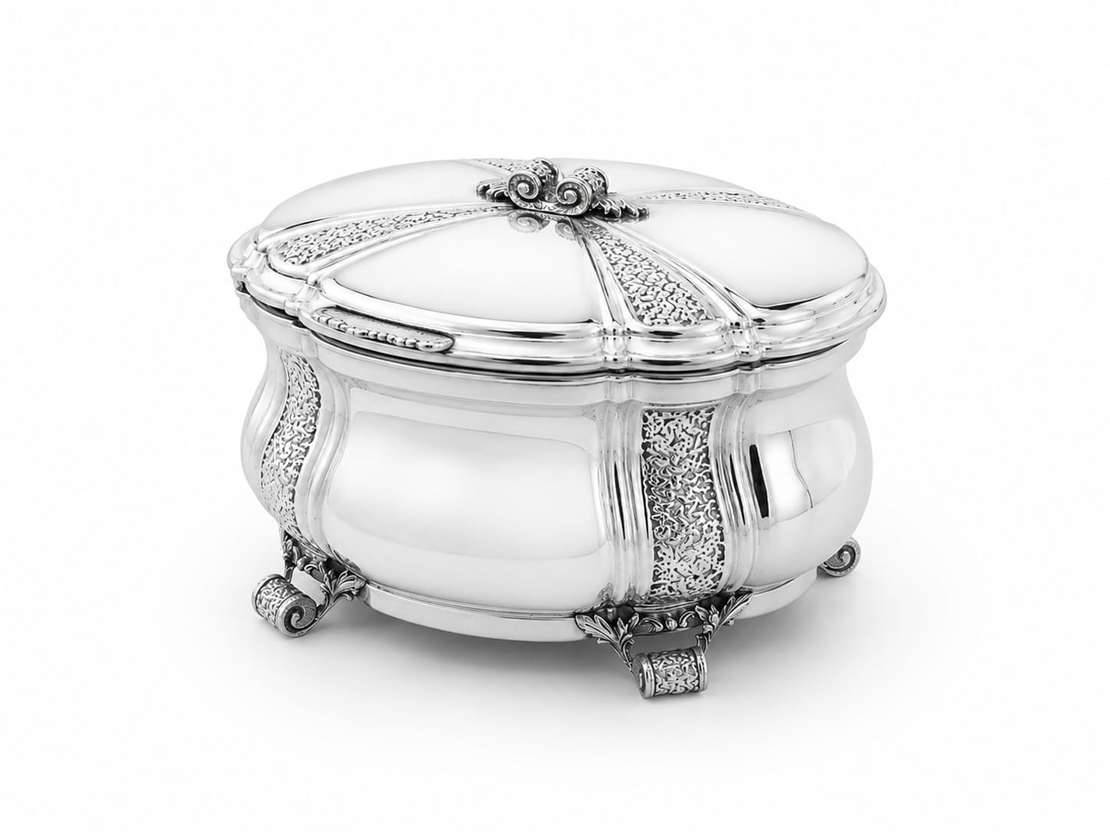 Toscana pure silver Etrog box