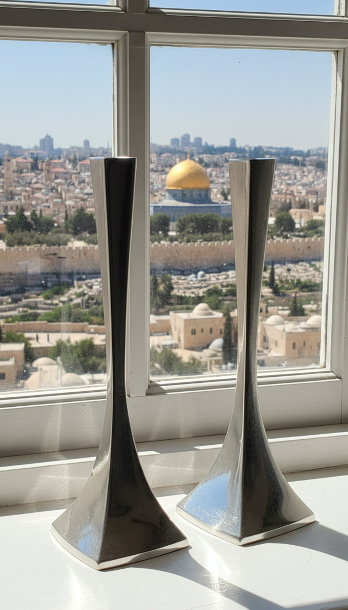 pure silver Prince candlesticks