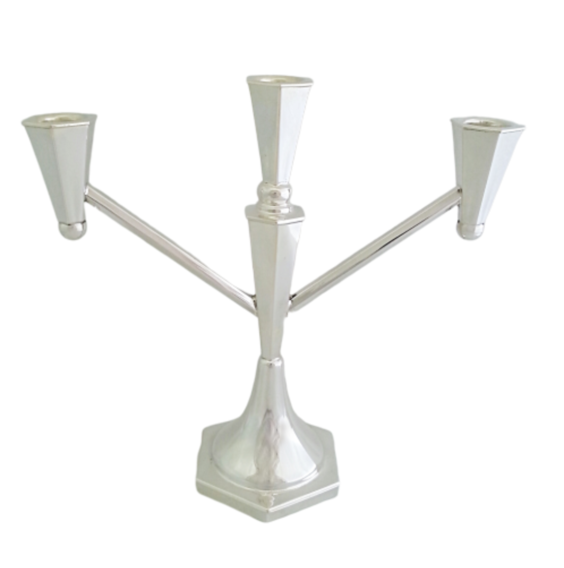 Hexagonal three-straight branched candelabra