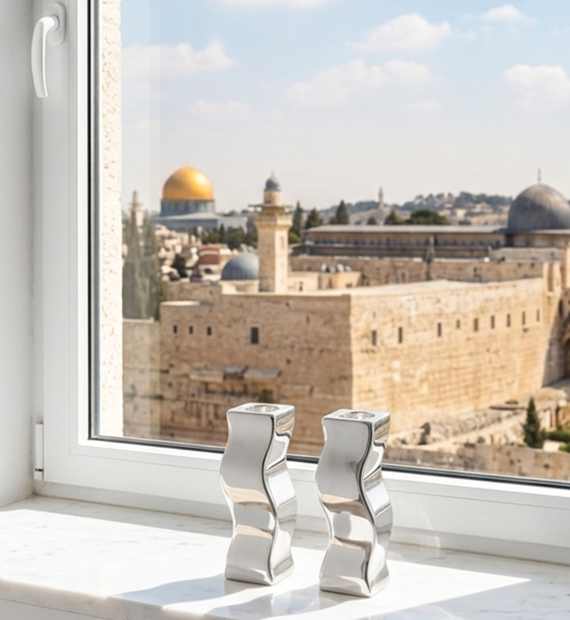 פמוטי S כסף טהור
