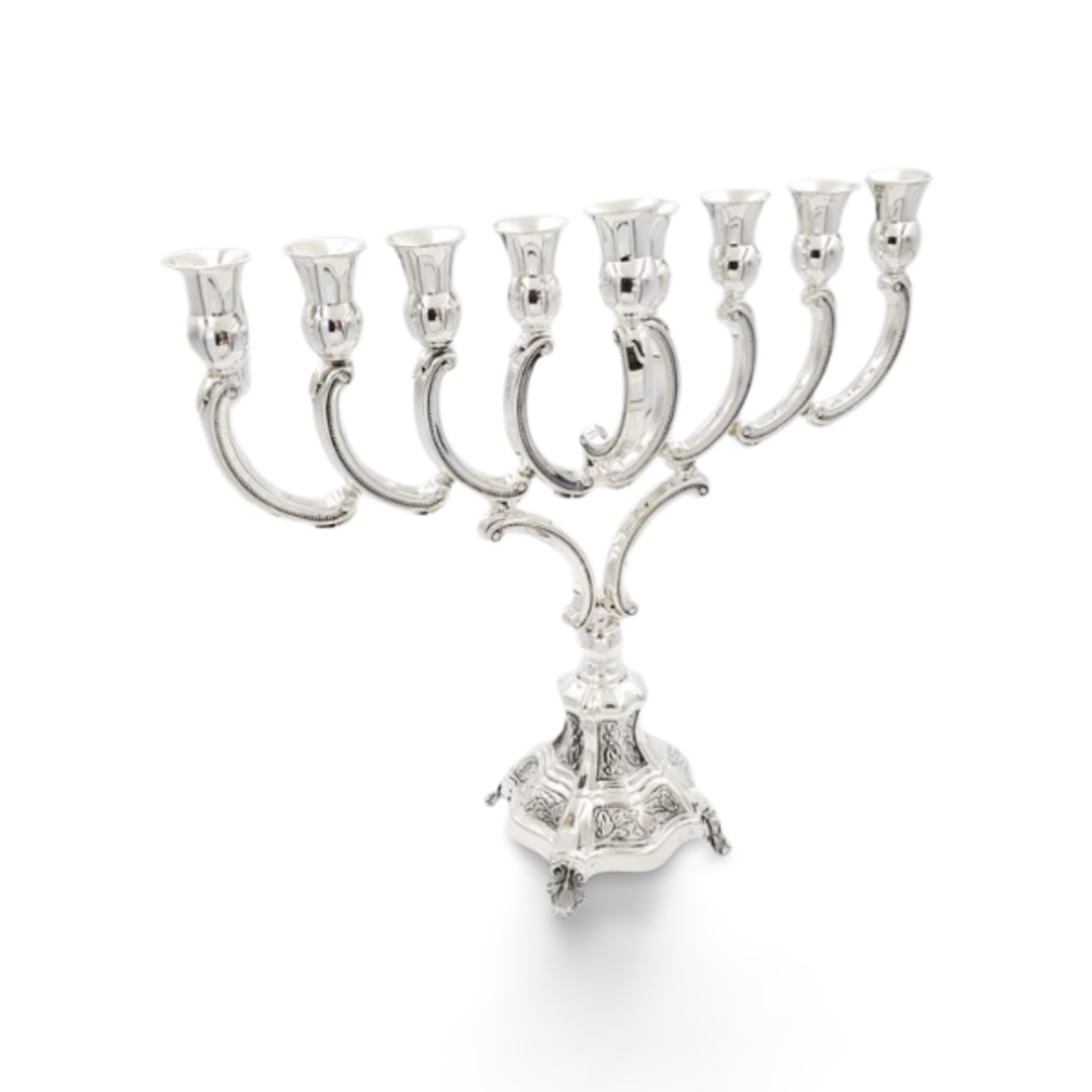 Menorah Amadeo decorated pure silver