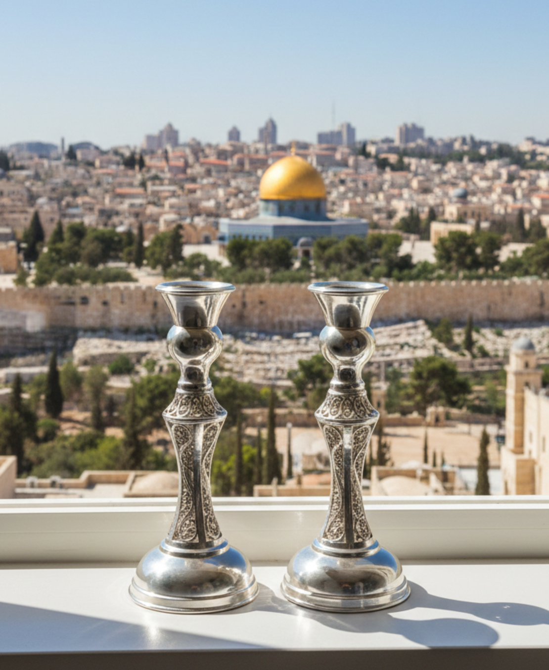 pure silver Popeye S candlesticks
