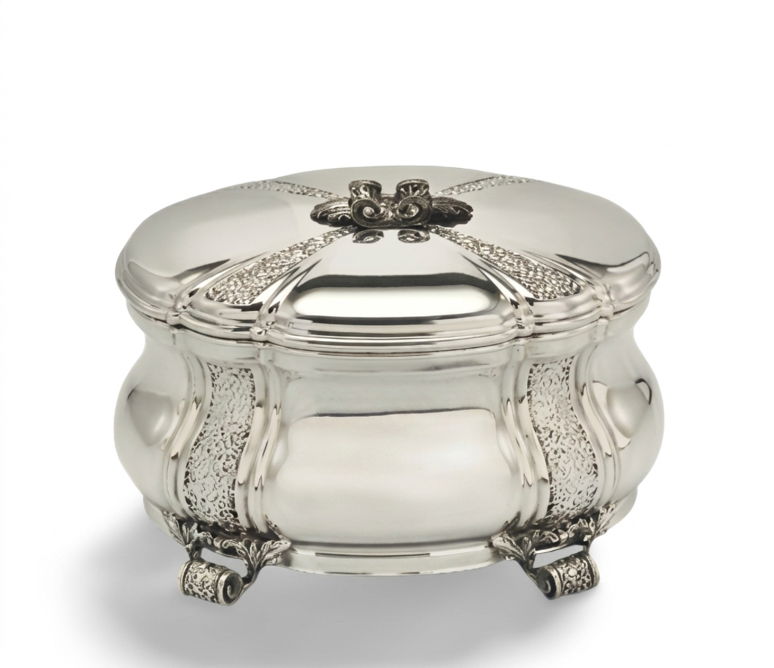 Toscana pure silver Etrog box