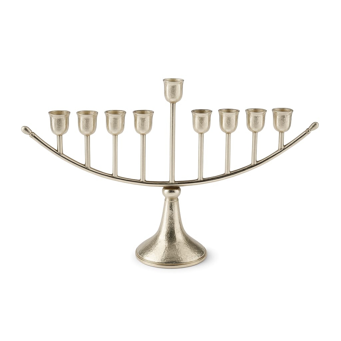 חנוכיה קשת פטיש כסף טהור