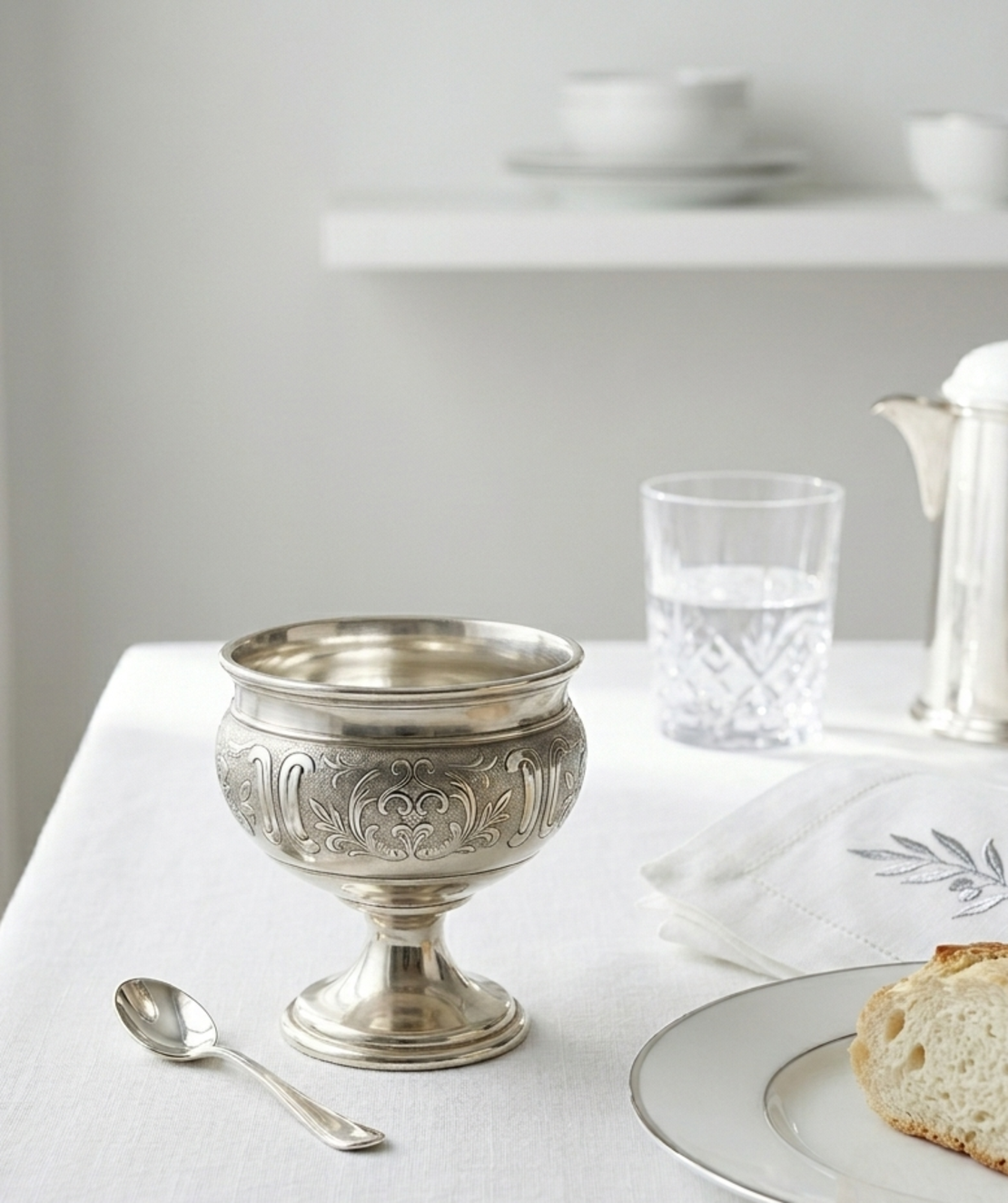 Tuscany salt shaker pure silver