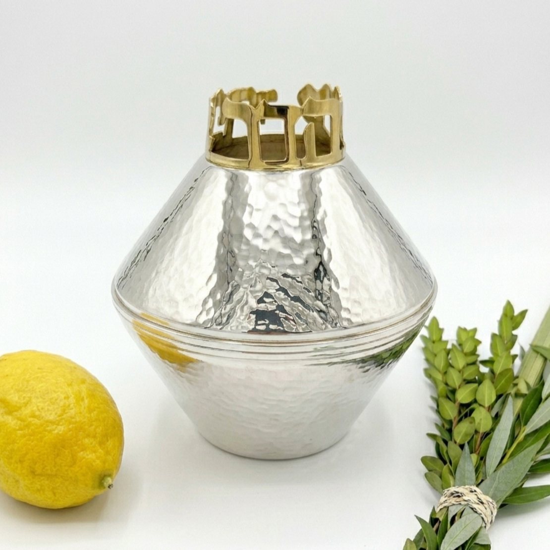 קופסאת אתרוג יהונתן כסף טהור