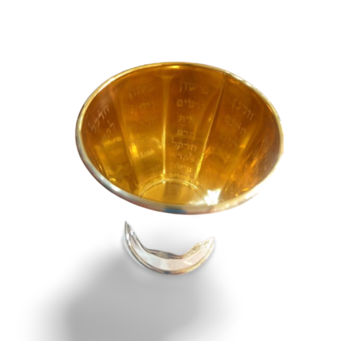 Pure silver Rivers Kiddush cup