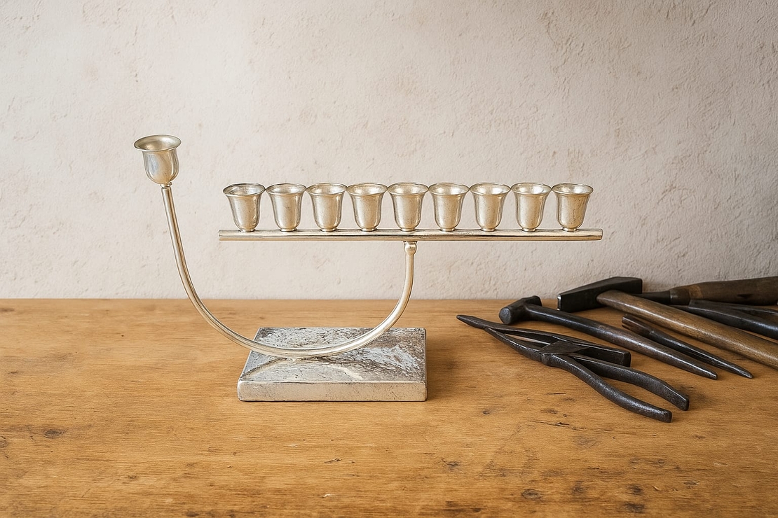 Menorah U class pure silver