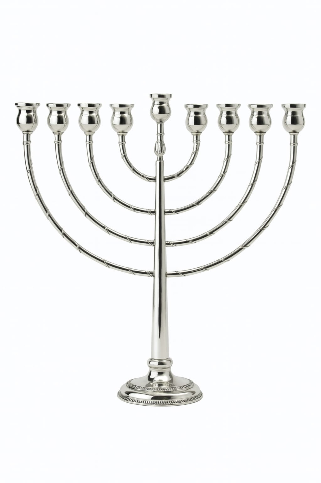 חנוכיה קלאס כסף טהור