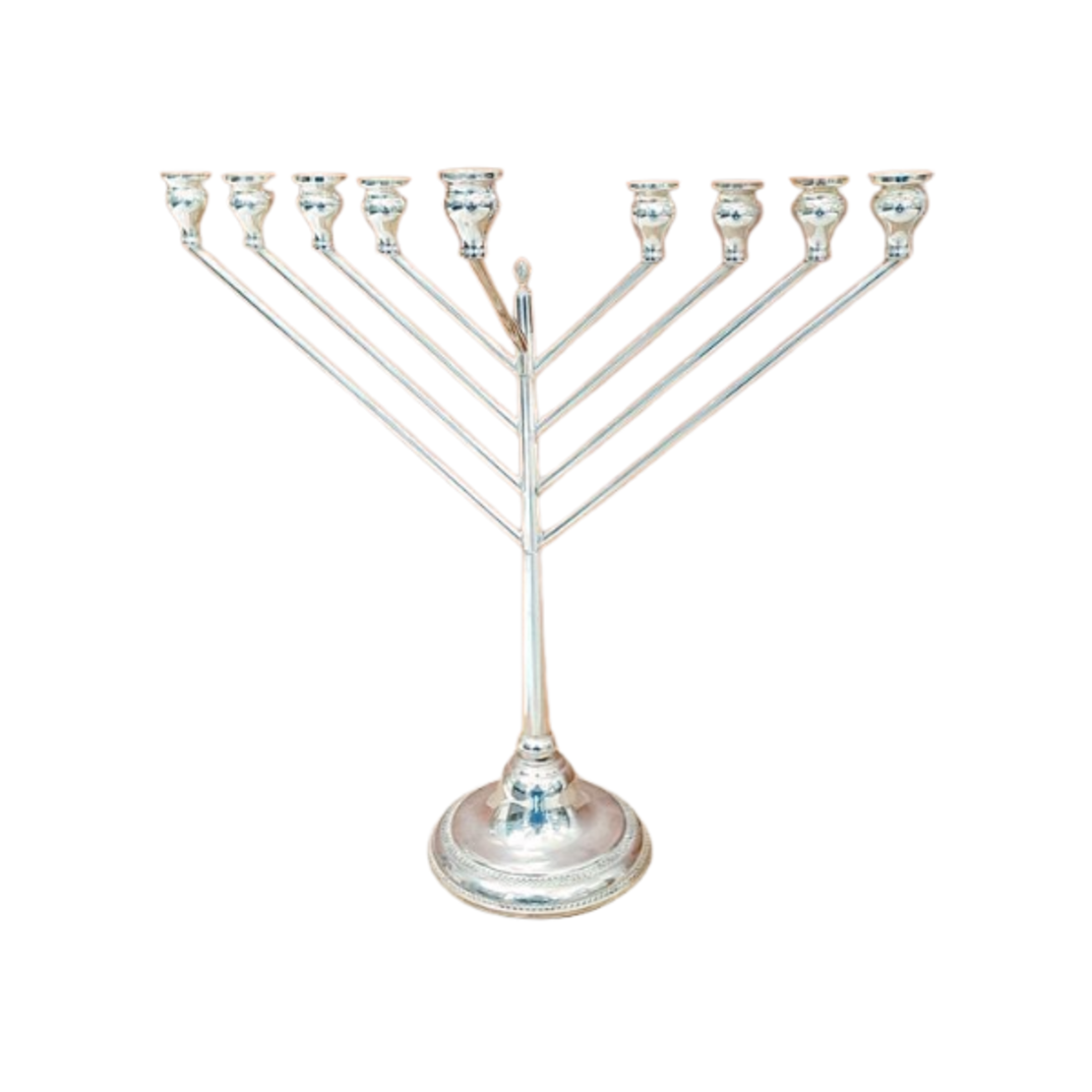 Chabad Menorah Zigzag XL pure silver