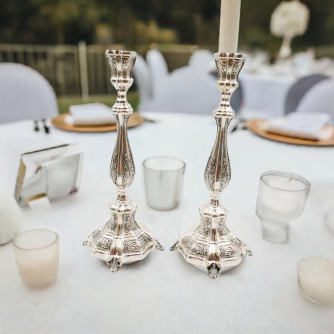 decorated Amadeo S candlesticks