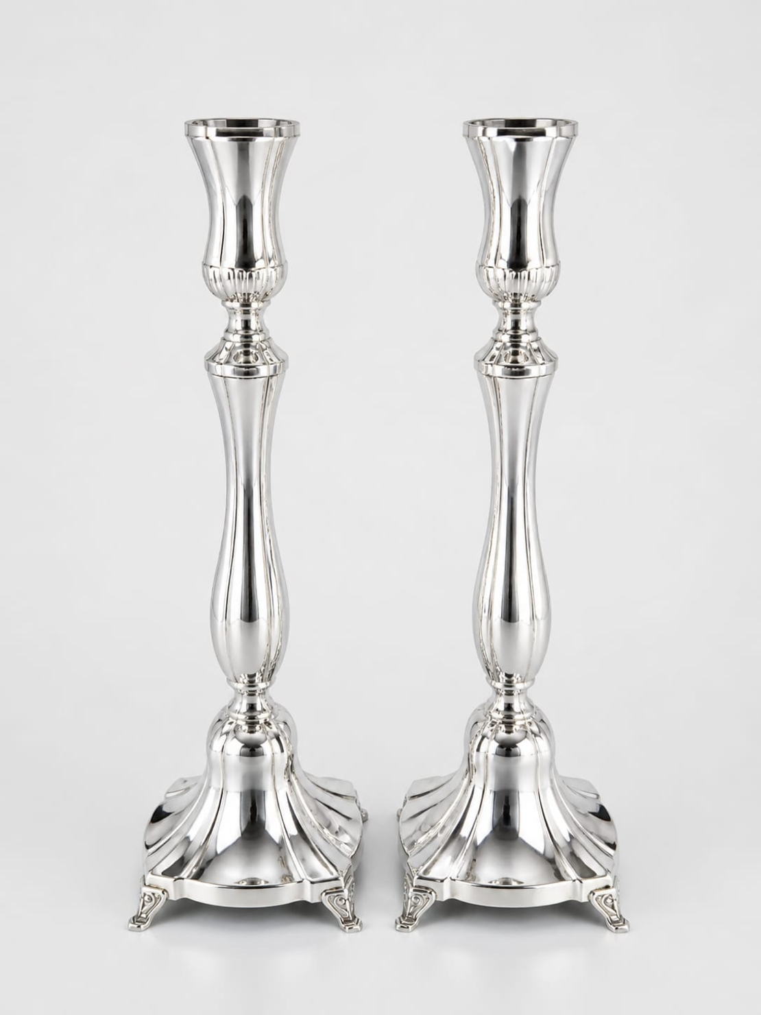 Shraga pure silver candlesticks