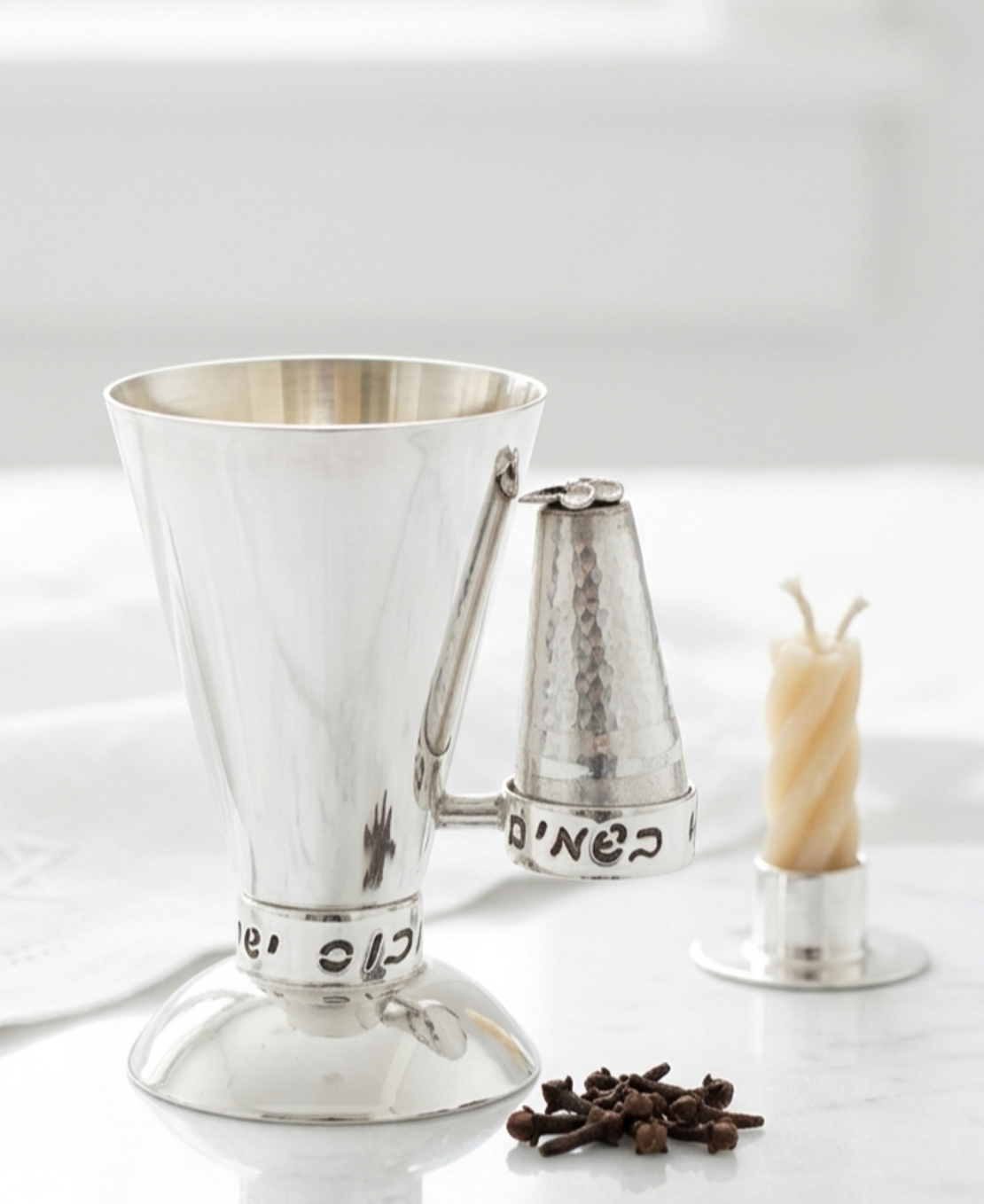 סט הבדלה אורי כסף טהור