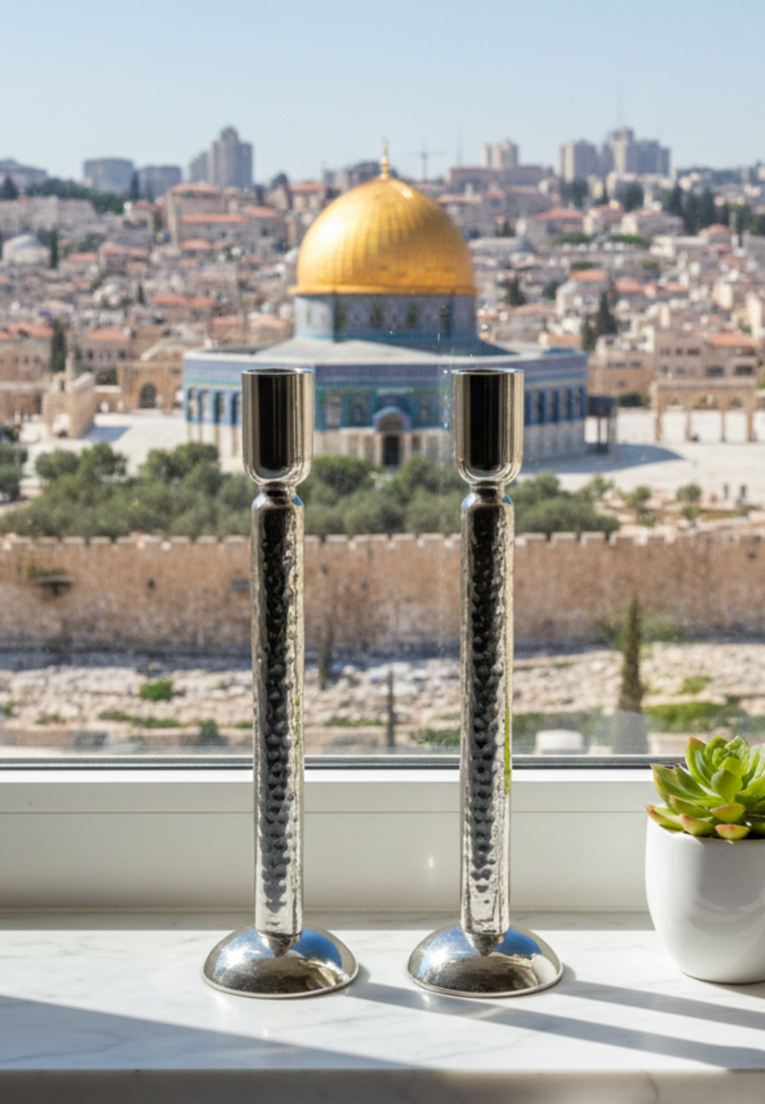 פמוטי עמית כסף טהור