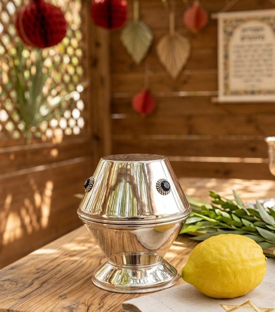 קופסאת אתרוג יוני כסף טהור