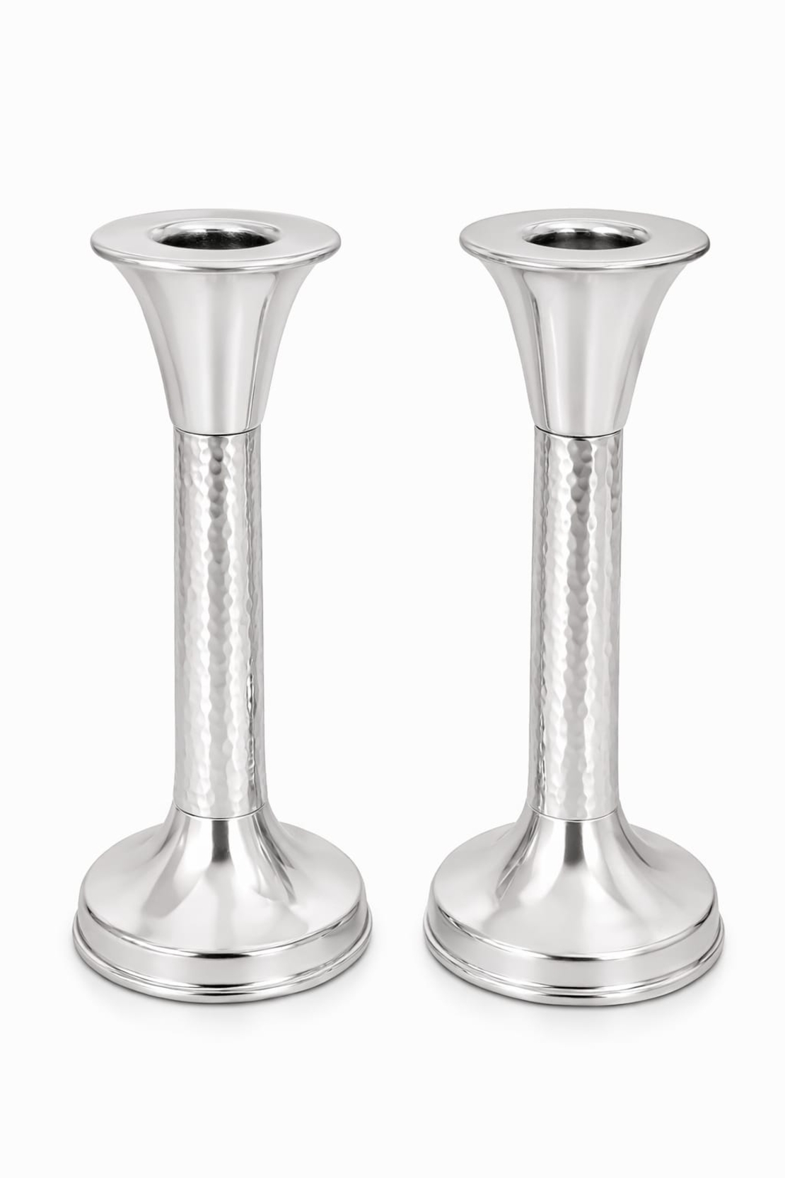 זוג פמוטי עמוד כסף טהור